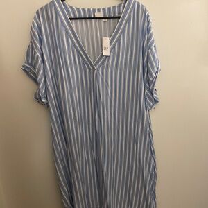 Gap blue striped dress